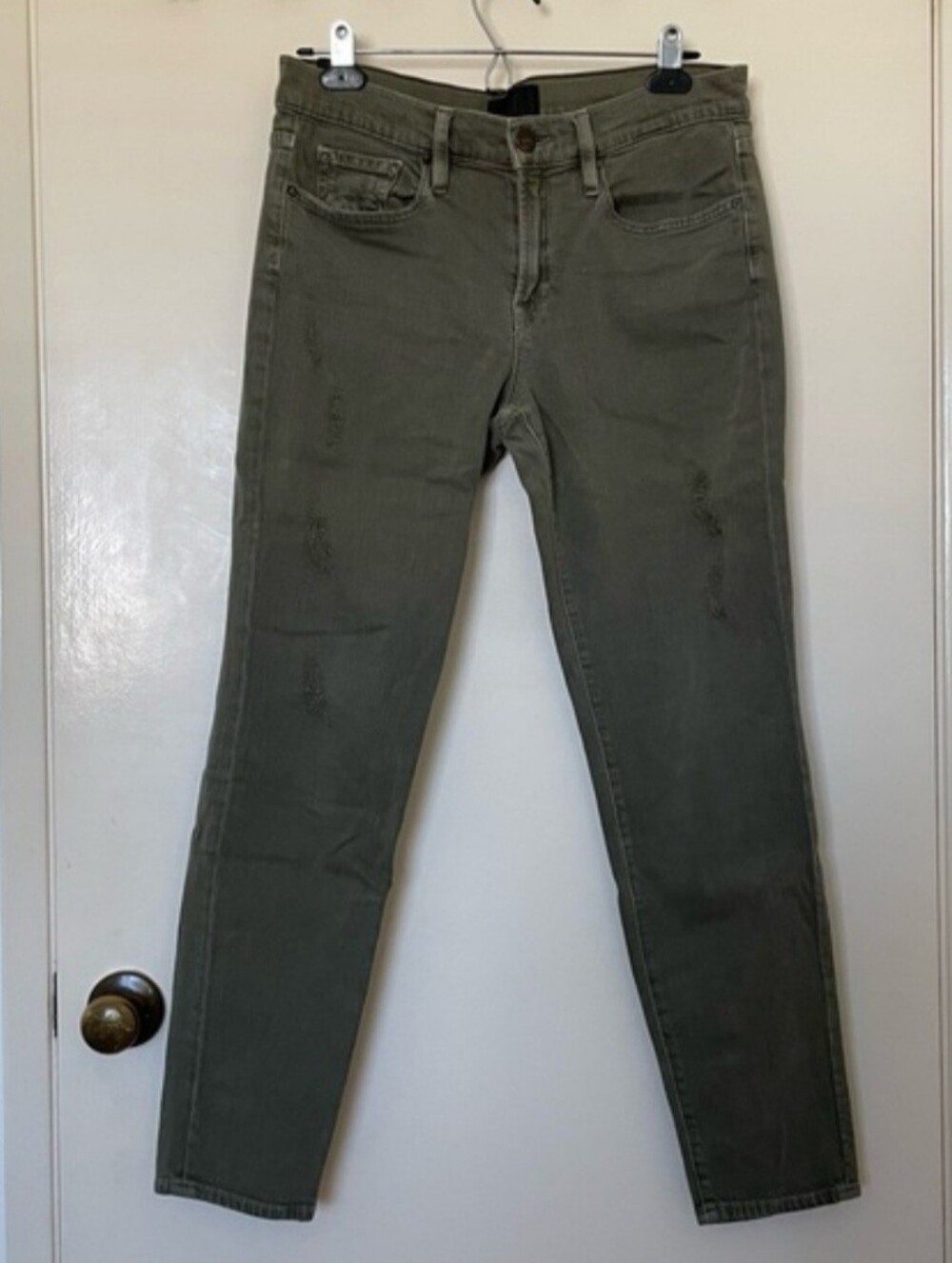 Vince Straight-Leg Jeans in Olive